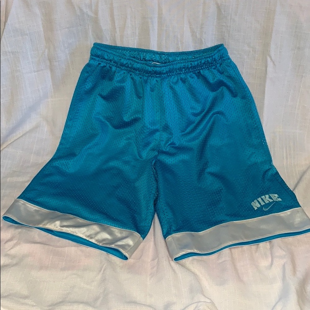 Nike Blue & White Basketball Shorts : Girls 10/12